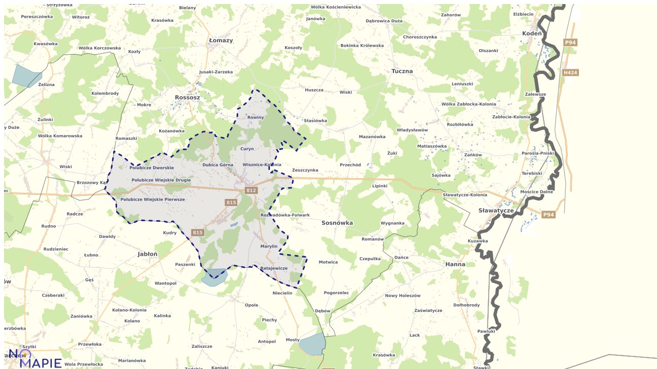 Mapa uzbrojenia terenu Wisznic